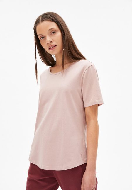 T-shirt rose en coton bio - minaa kinoko