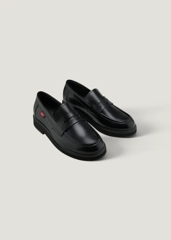 Mocassin en matière végane | noir "Douro", Zèta Shoes
