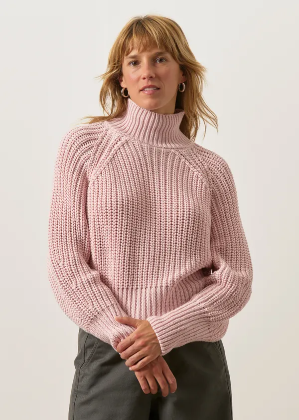 Pull maille en coton bio | rose "Ola - pale pink", Jan'n June