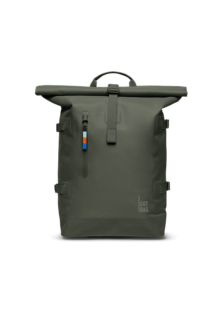 Sac à dos 31l en matière recyclée | vert "rolltop 2.0 algae"