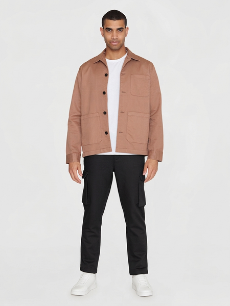 Overshirt aus Bio-Baumwoll-Twill | Braun "twill overshirt chocolate malt", Knowledge Cotton Apparel, Foto 4