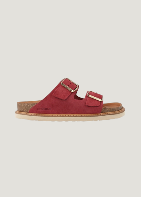 Sandales roses en cuir certifié | rose "hawaii velour cirera", Genuins, photo 1
