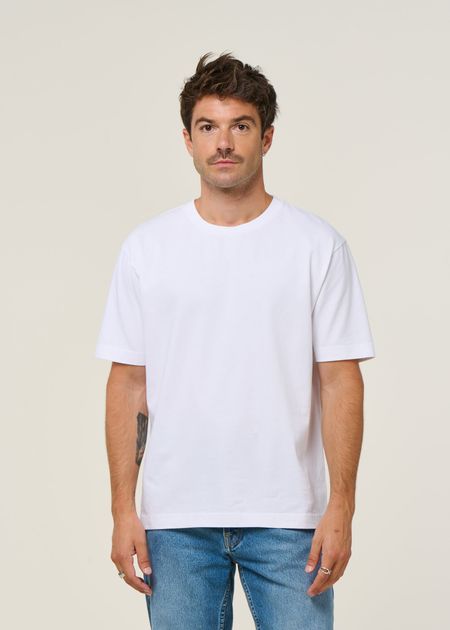 T-shirt oversize en coton bio | blanc