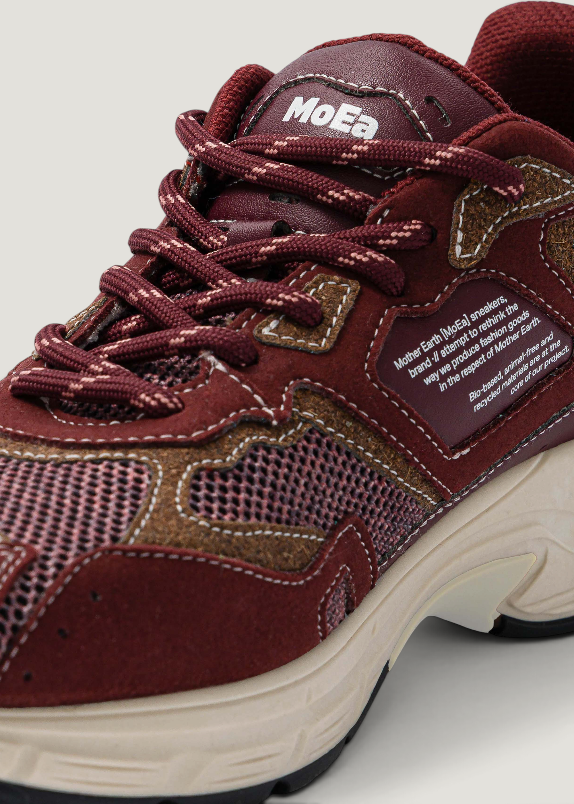 Vegane Sneaker | Bordeaux "gen8 - grapes - full wine", Moea, Foto 3