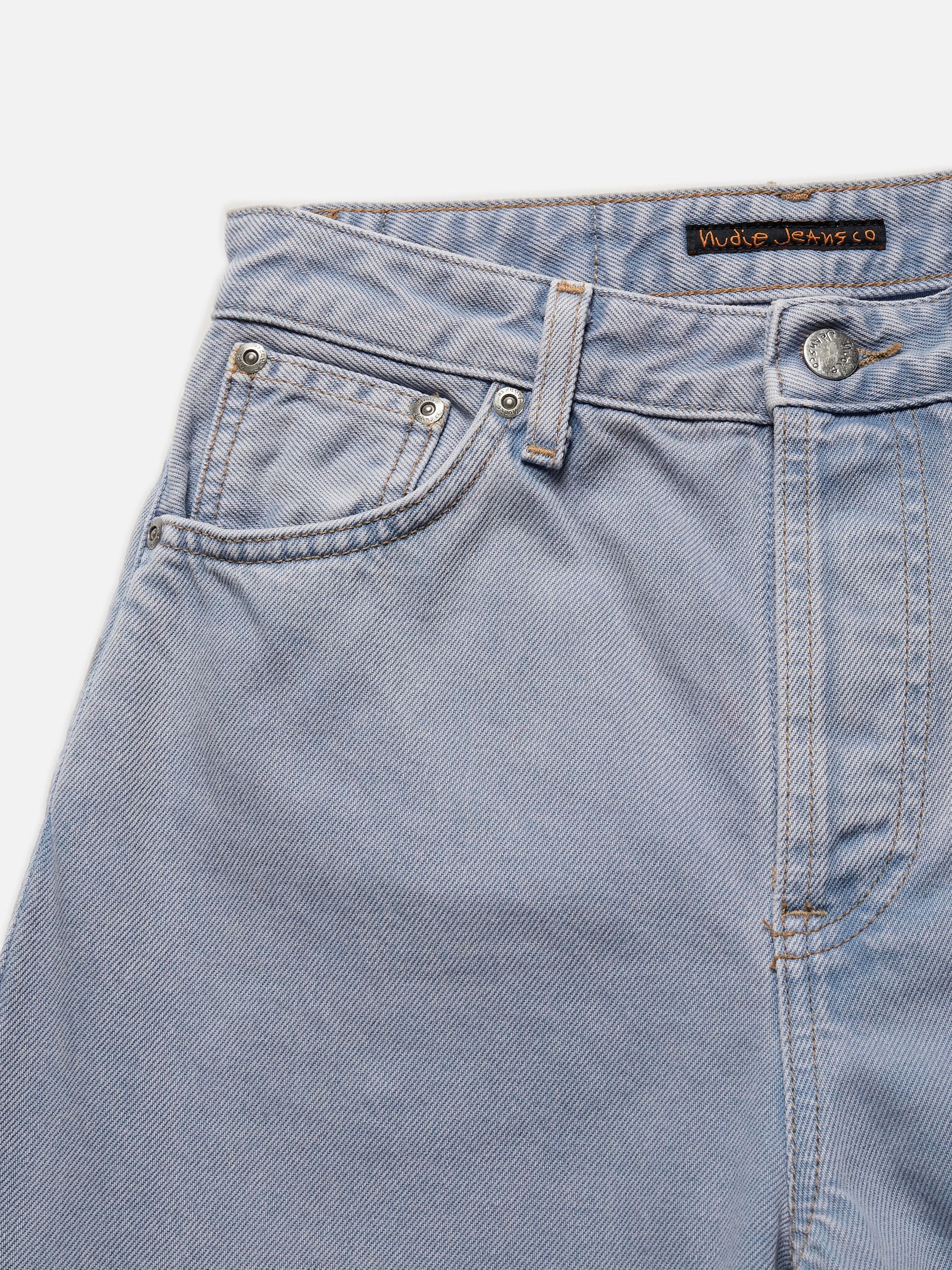 Jeans mit geradem Schnitt in Washed-Violett aus Bio-Baumwolle - lofty lo purple mist, Nudie Jeans, Foto 3