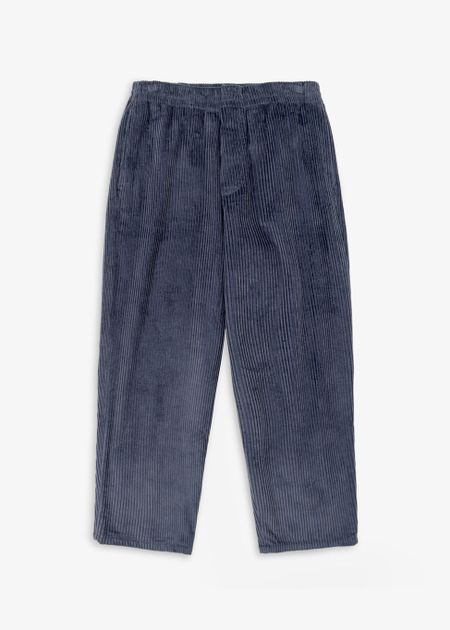 Pantalon ample velours en coton bio | bleu "Cord wide pant - ash blue", Rotholz, photo 6