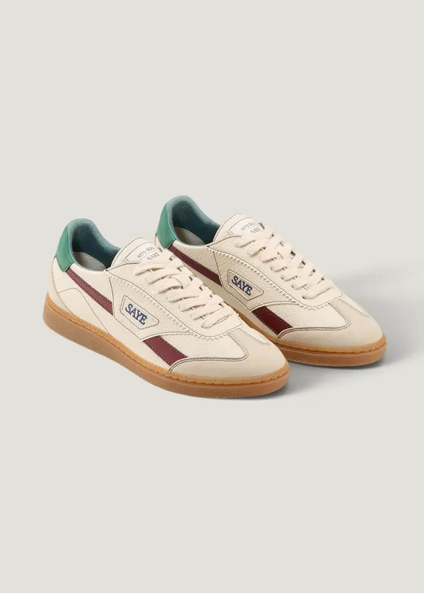 Baskets vegan | beige et vert "M70 soul lignify - garnet & pine", SAYE