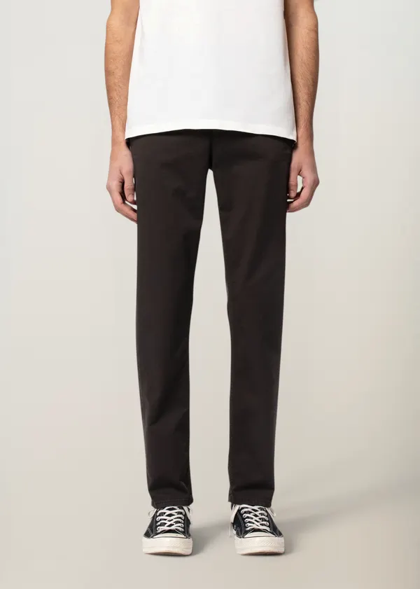 Chino slim en coton bio | noir "easy alvin black", Nudie Jeans