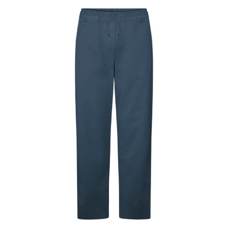 Pantalon droit en coton bio | bleu "petrol blue"