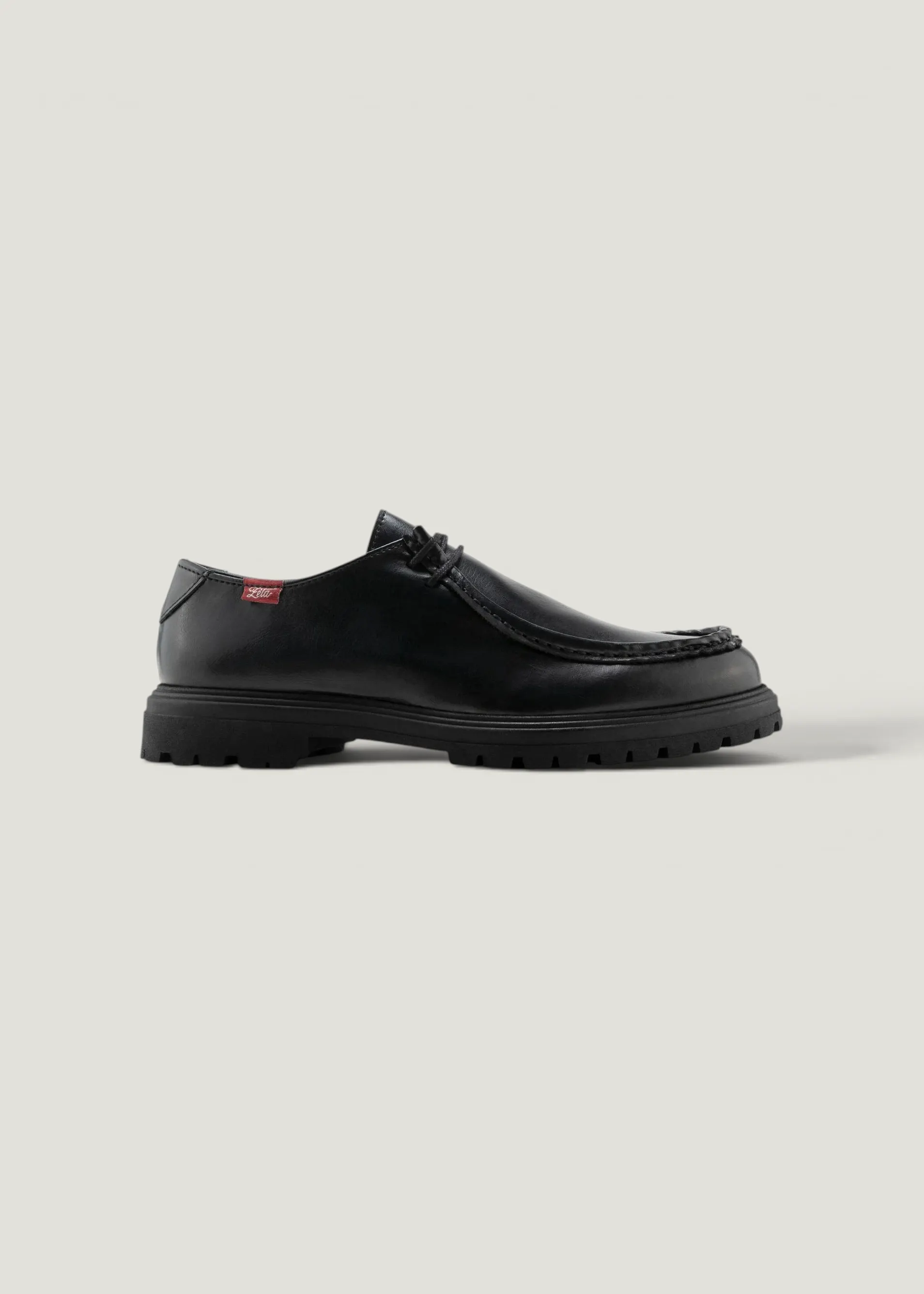 Derbies vegan en matières végétales et recyclées | noir "Soajo", Zèta Shoes, photo 1