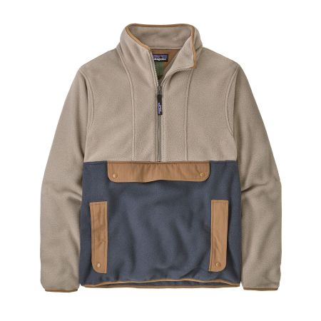 Polaire col zippé en matière recyclée | bleu "synch anorak smolder blue"