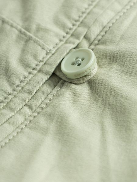 Short chino vert clair en coton bio - chino poplin swamp, Knowledge Cotton Apparel, photo 4