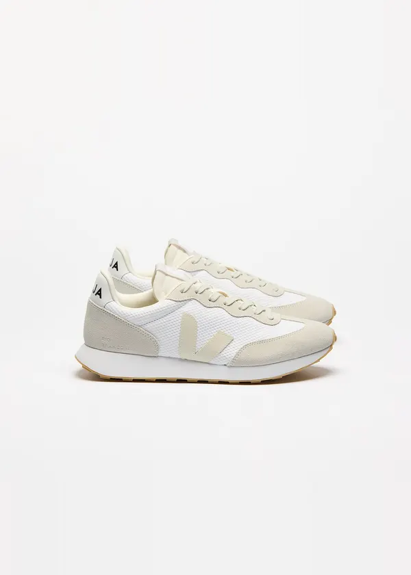 Baskets en mesh recyclé | blanc et beige "rio branco ii - white pierre", Veja