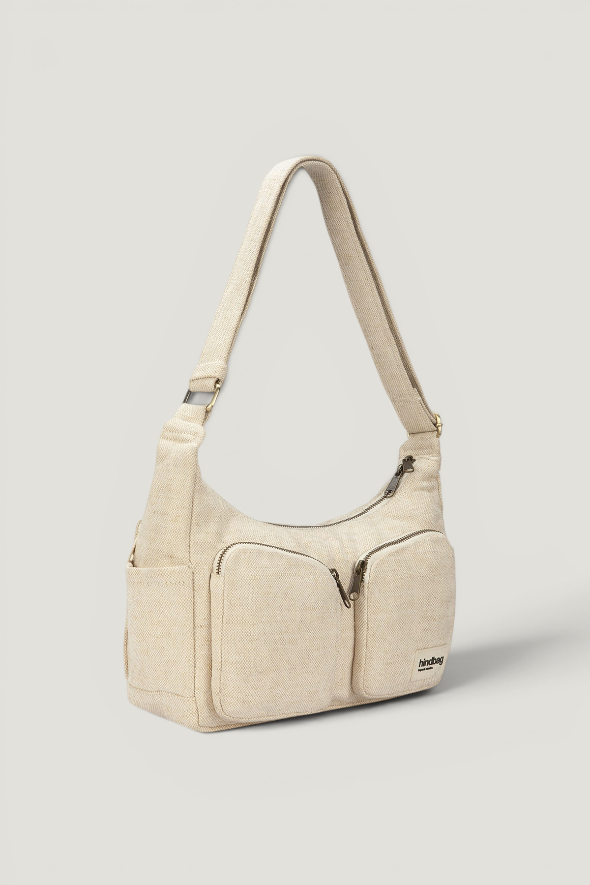 Sac bandoulière multipocket en coton bio | jute "emile jute", Hindbag, photo 4