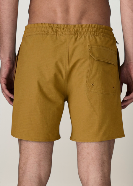 Short de bain en polyester recyclé et coton bio | camel "home waters volley shorts - 16 in.", Patagonia, photo 3