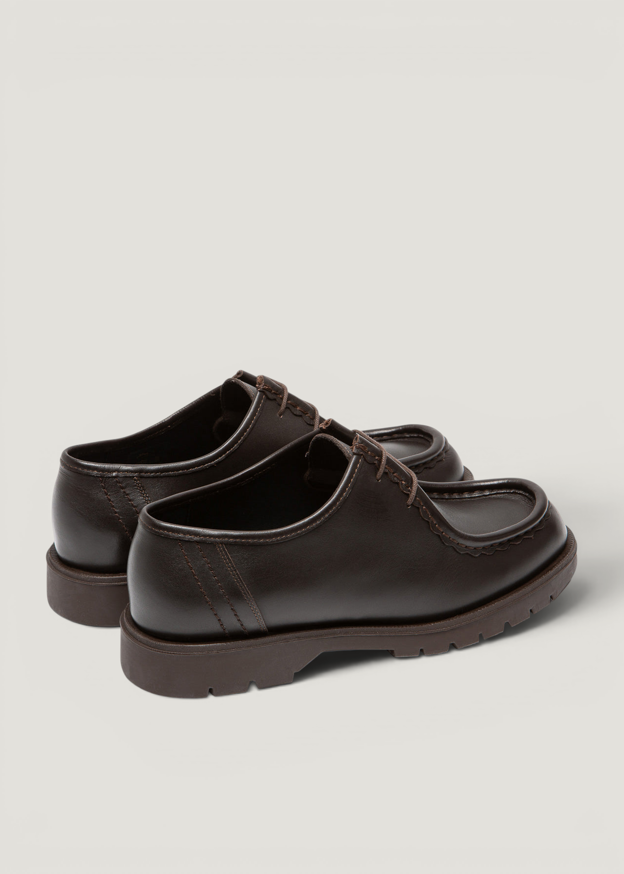 Derbies made in france en cuir certifié | marron "padror marron", Kleman, photo 3