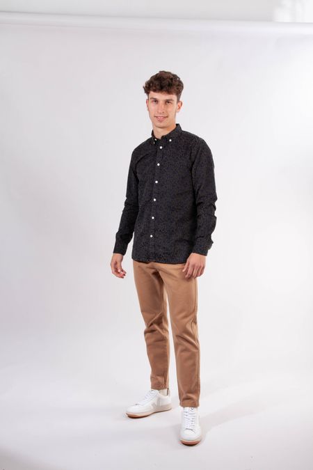 Pantalon droit en twill épais camel en coton bio - bob, Knowledge Cotton Apparel, photo 2