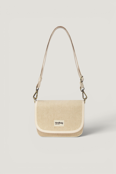 Sac bandoulière en coton bio | tressage nude "margault tressage nude", Hindbag, photo 1