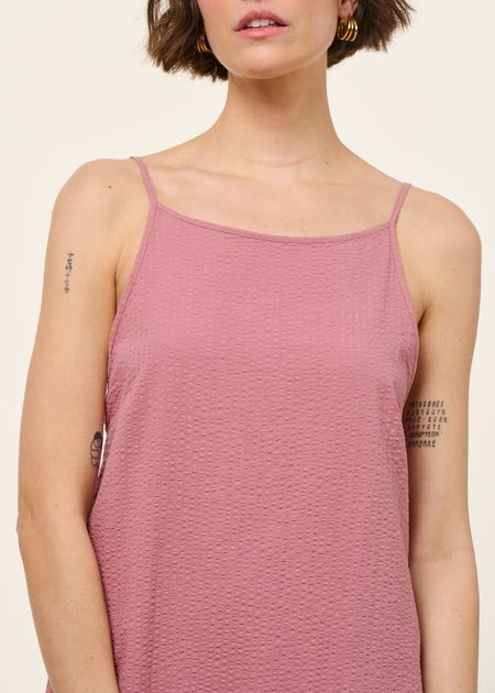 Robe longue en coton bio | rose "Easy dress organic cotton - pink stone" - Rotholz