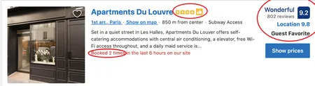 L'appartement est bien noté sur près de 802 avis et il a été booké 2 fois au cours des 6 dernières heures. De quoi se laisser tenter...