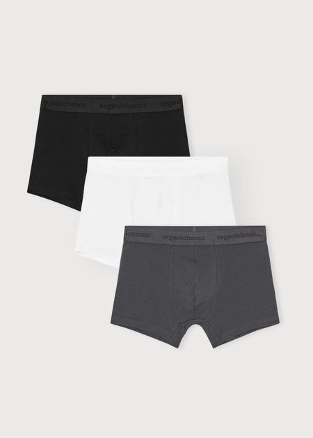 Pack 3 boxers en coton bio | multicolore "core boxers 3-pack white"