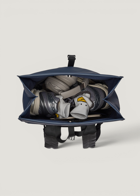 Sac à dos 20l en matière recyclée | bleu "Stream rolltop backpack 14" - navy", Sandqvist, photo 5