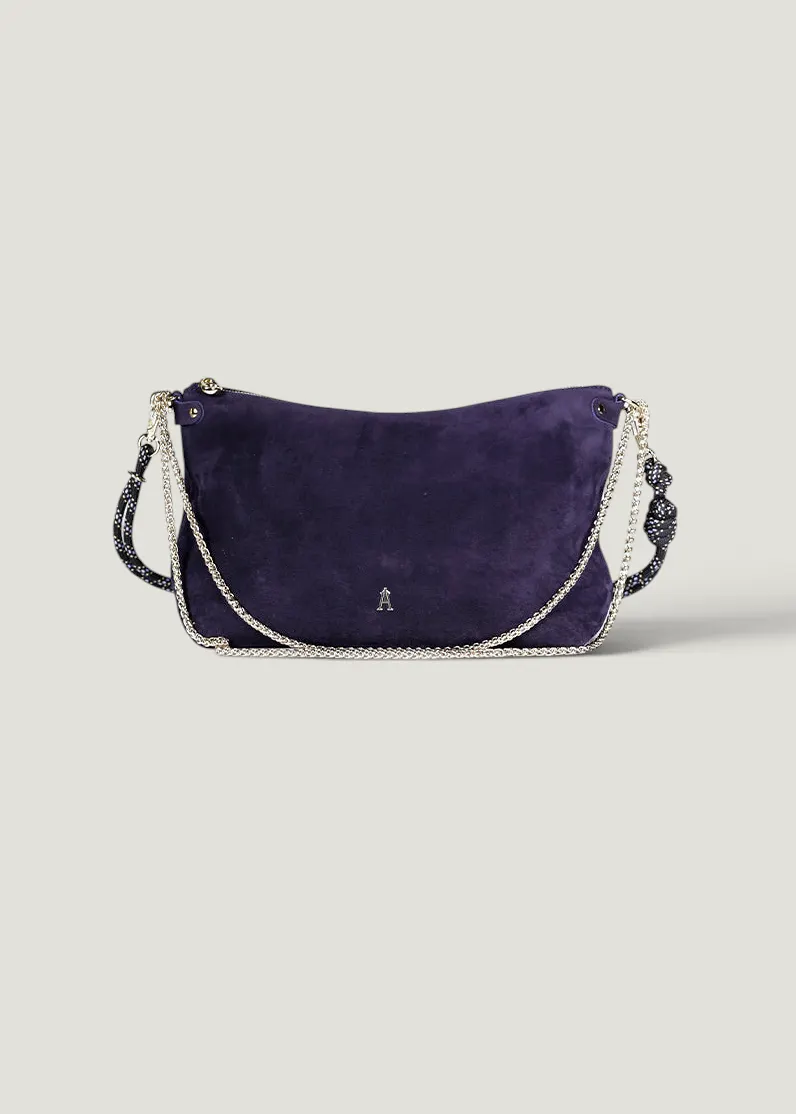 Sac à main en suède | bleu "mallow - suede marine", Craie Studio, photo 1