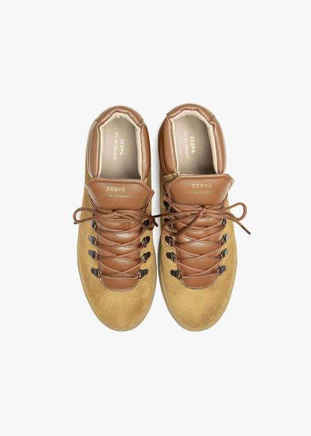 High-Top-Sneaker aus zertifiziertem Leder | Braun "zsp2 suede - marron", Zespa, Foto 3