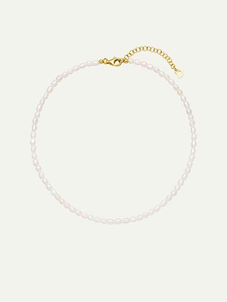 Collier perles | doré "pearl choker - gold"
