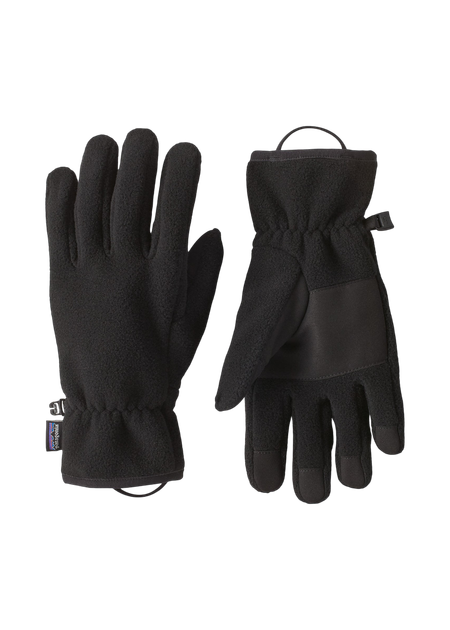 Gants polaires en polyester recyclé | noir "synch gloves - bkso"