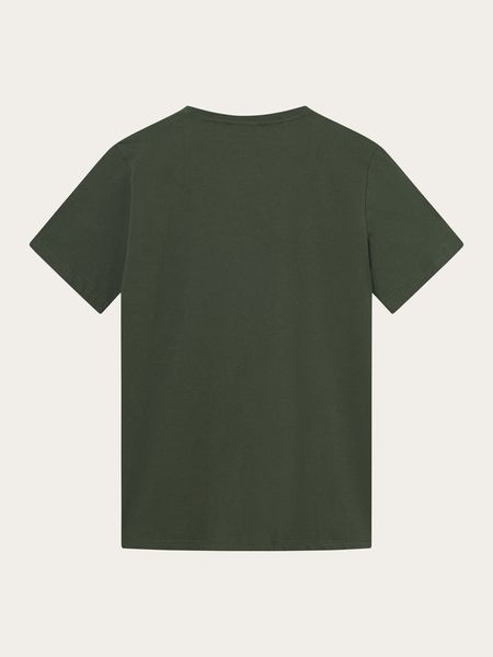 T-shirt en coton bio | vert "regular fit basic tee forrest night", Knowledge Cotton Apparel, photo 5