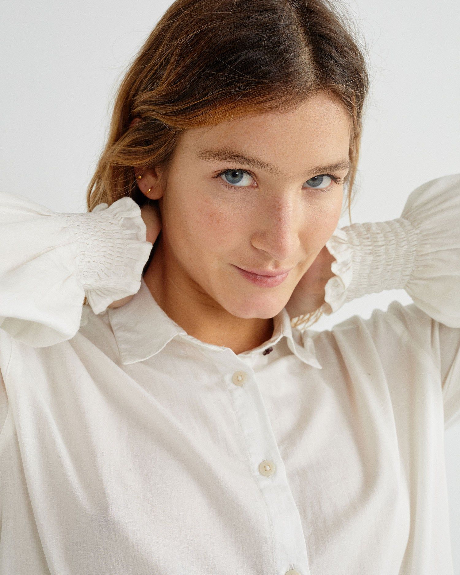 Chemise blanche en coton bio - ceres, Thinking Mu, photo 2