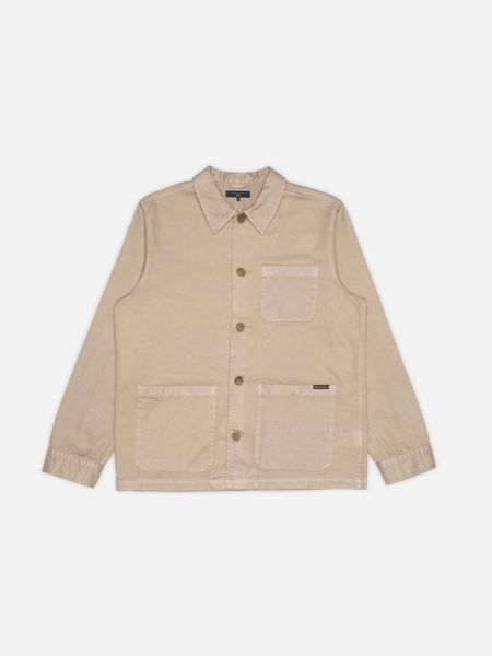 Veste de travail en coton bio | taupe "Barney worker jacket - mud"