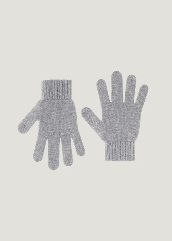 Gants en laine mérinos recyclée | gris "merino wool gloves - heather grey", Colorful Standard