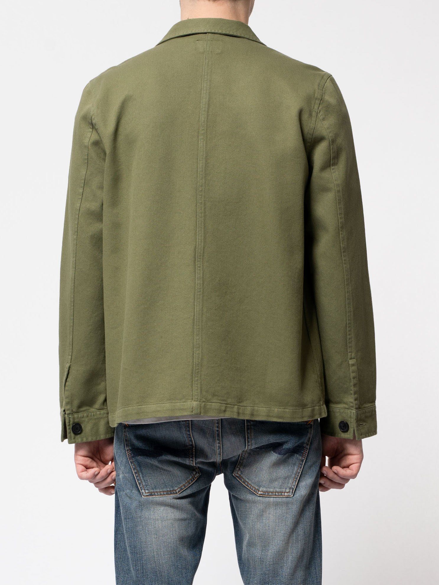 Veste de travail verte en coton bio - barney worker, Nudie Jeans, photo 4