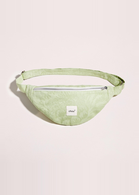 Banane made in france en coton upcyclé | vert "jacquard vert"" - Chou²