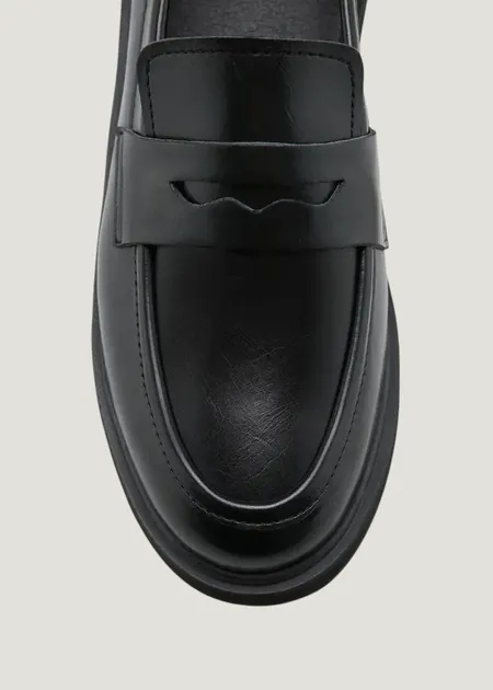 Mocassin en matière végane | noir "Douro", Zèta Shoes, photo 3