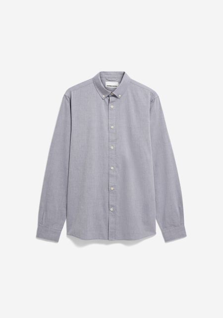 Chemise en coton bio | bleu "Quaasa longsleeve shirt tinted navy - tinted-navy", Armedangels, photo 4