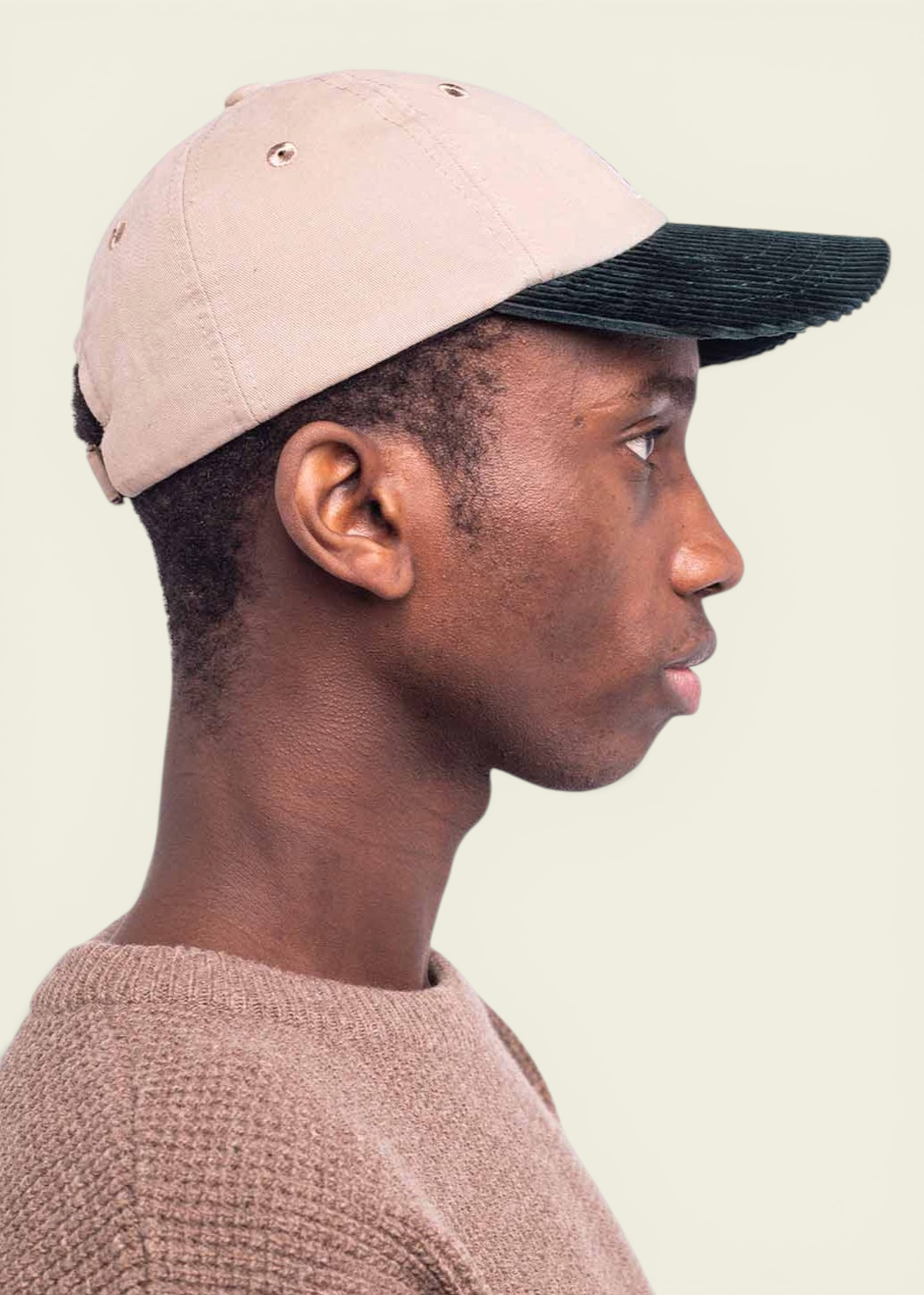 Casquette en coton biologique | beige et vert "casquette six pannel stanton vert - green", Olow, photo 2