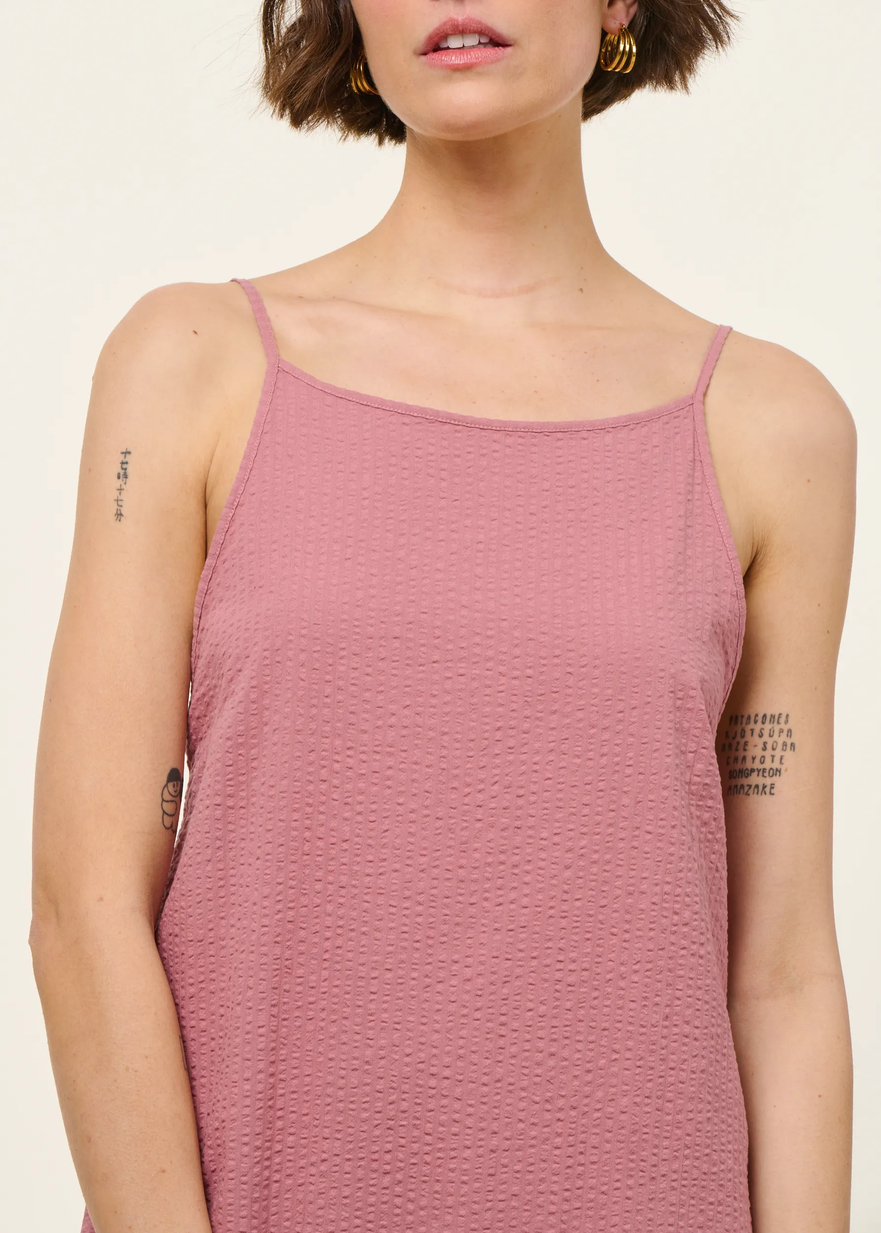 Robe longue en coton bio | rose "Easy dress organic cotton - pink stone", Rotholz, photo 2