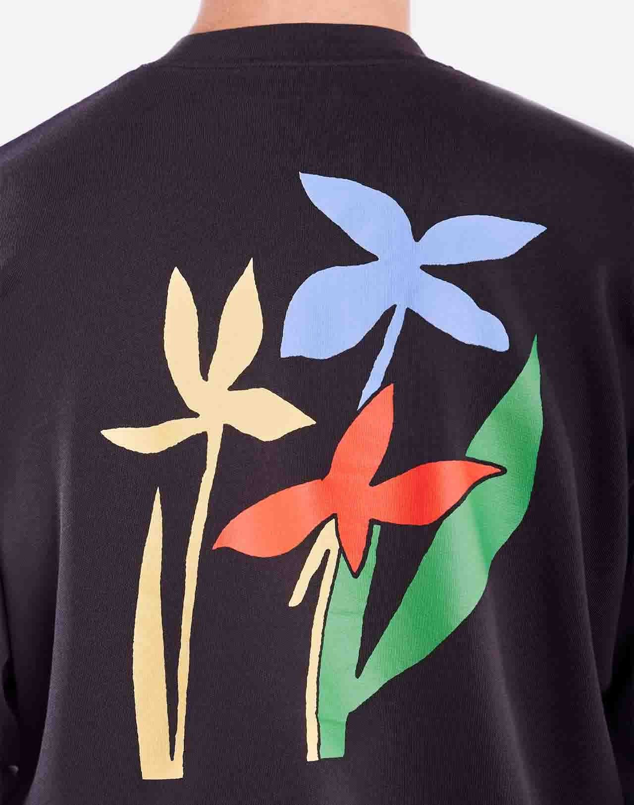 Sweat en coton biologique | noir "sweat flora noir carbone - carbon black", Olow, photo 5