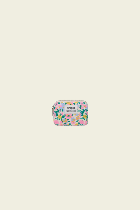 Porte-monnaie en coton bio | multicolor "Lili pastel bloom - liberty"