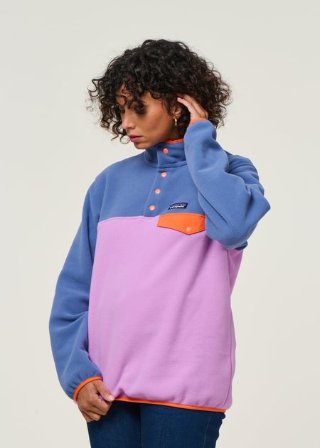 Polaire en matières recyclées | multicolore " synch snap-t - bkpl" - Patagonia