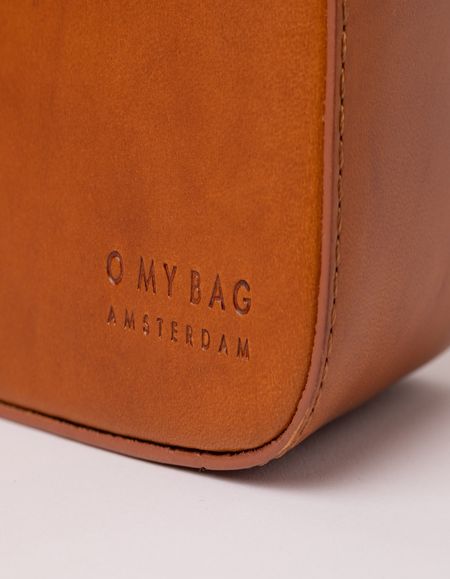 Sac à main en cuir tannage végétal | marron "vicky cognac classic leather", O My Bag, photo 8