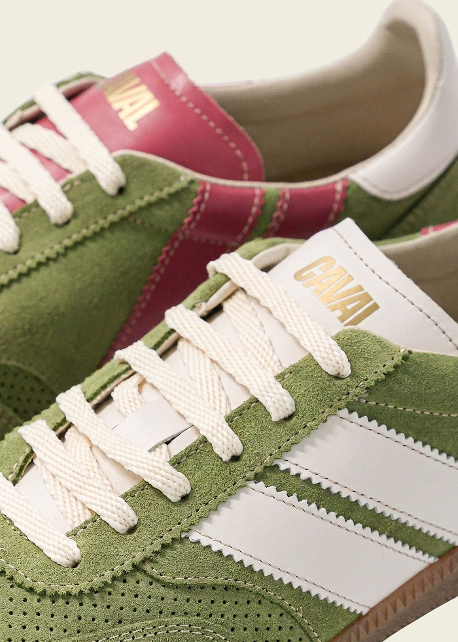 Sneaker aus zertifiziertem Leder | grün "matcha berry pulse", Caval, Foto 3