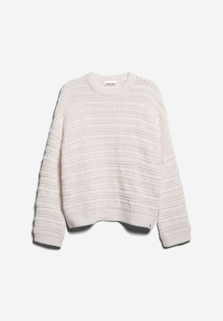 Weißer Strickpullover aus Bio-Baumwolle - laniaa off white, Armedangels, Foto 1