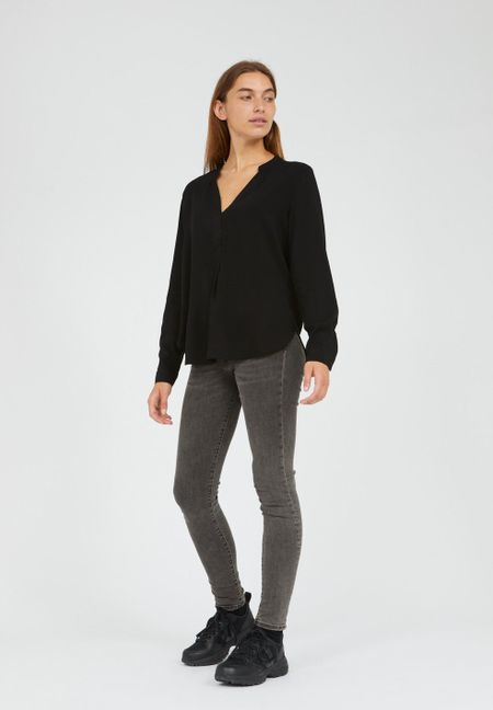 Blouse noire en lenzing  - ceylaan, Armedangels, photo 4