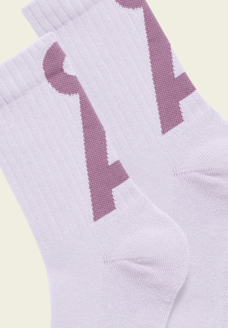 Chaussettes mi-hautes en coton biologique | violet "saamus short - soft lilac-sunset sky", Armedangels, photo 2