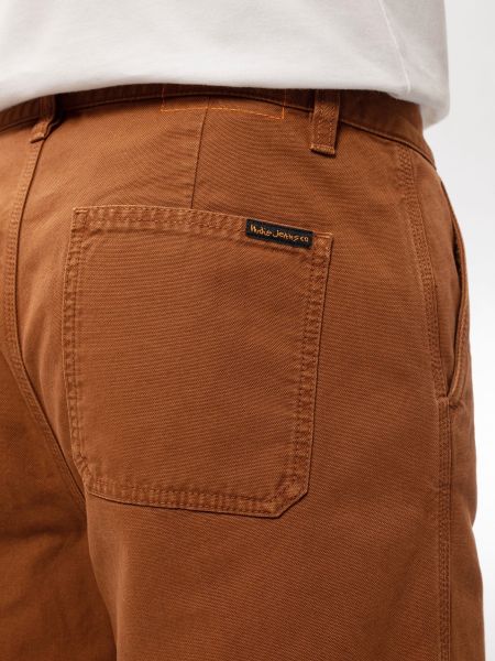 Pantalon droit camel en coton bio - lazy leo canvas, Nudie Jeans, photo 2