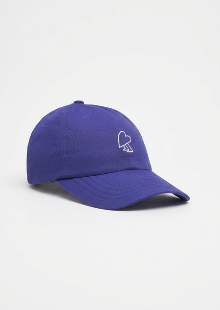 Casquette brodée en coton bio | violet "purple heart cap - purple"